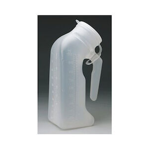 URINAL W/LID TRANSLUCENT 1000CC 48/CS